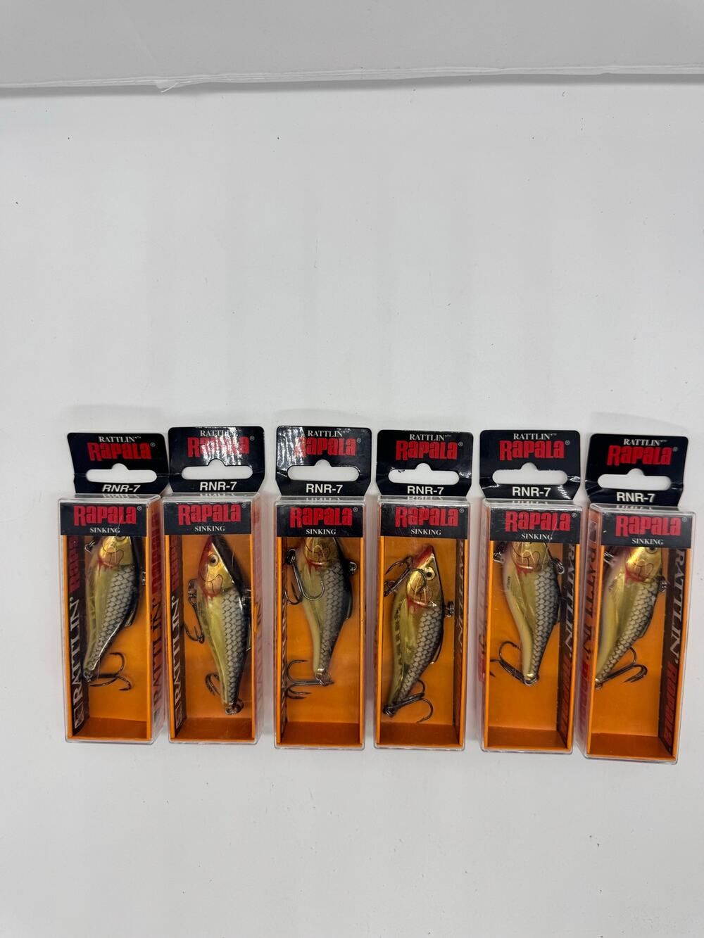 Rattlin' Rapala RNR07 Silver Gold - lot of 6